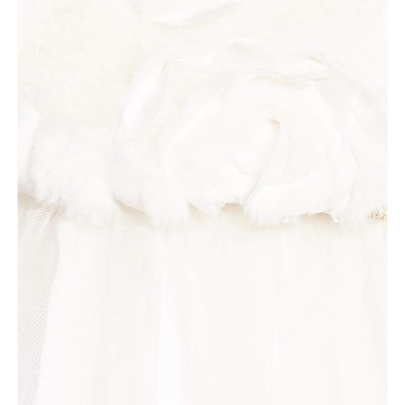 Nordstrom’s Faux-fur jacket with a dreamy dress. - Picture 2 of 4